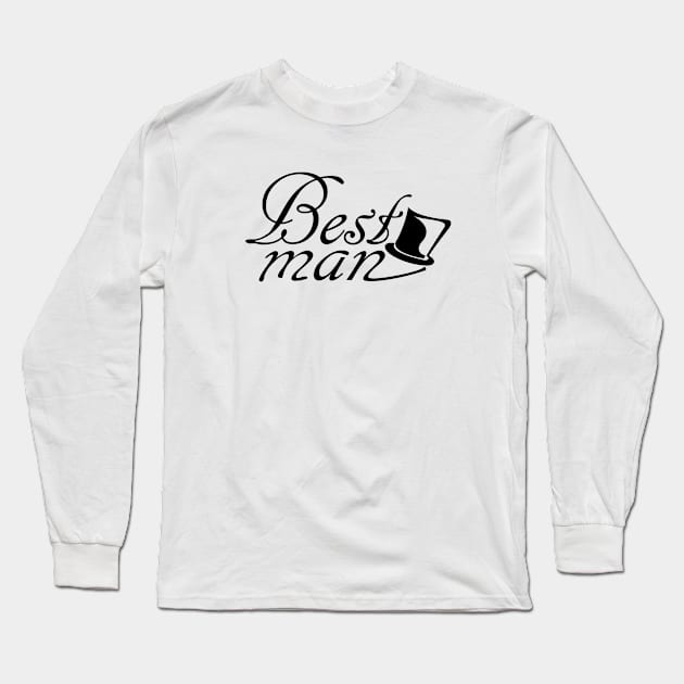 Best Man Wedding Accessories Long Sleeve T-Shirt by DepicSpirit